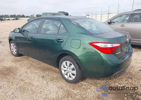 2016 Toyota Corolla Le из США, поврежденный, VIN 2T1BURHE4GC707572